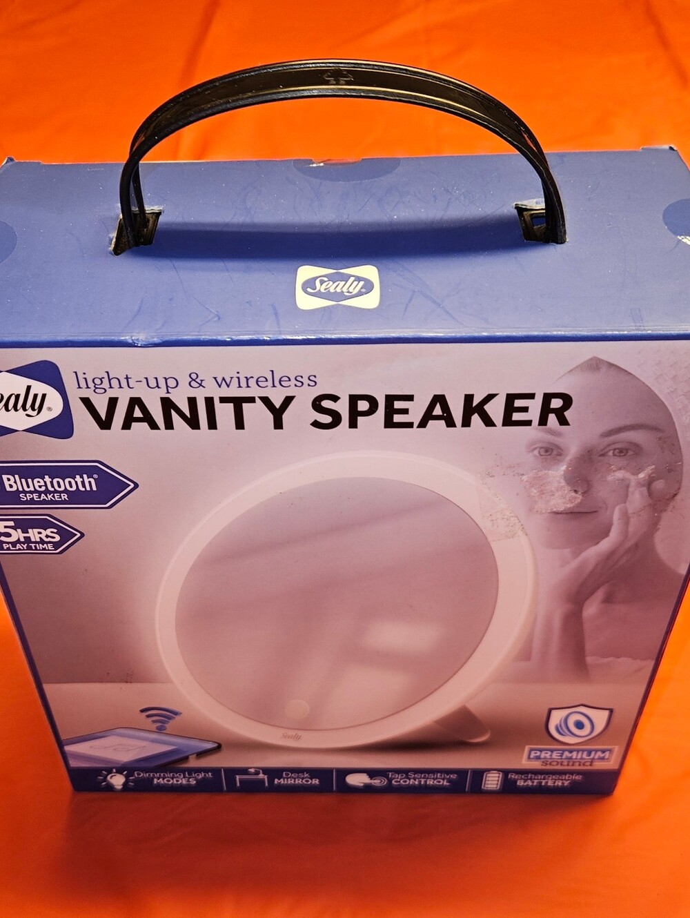 Sealy Vanity Speaker Light Up & Wireless New In Sealed Box